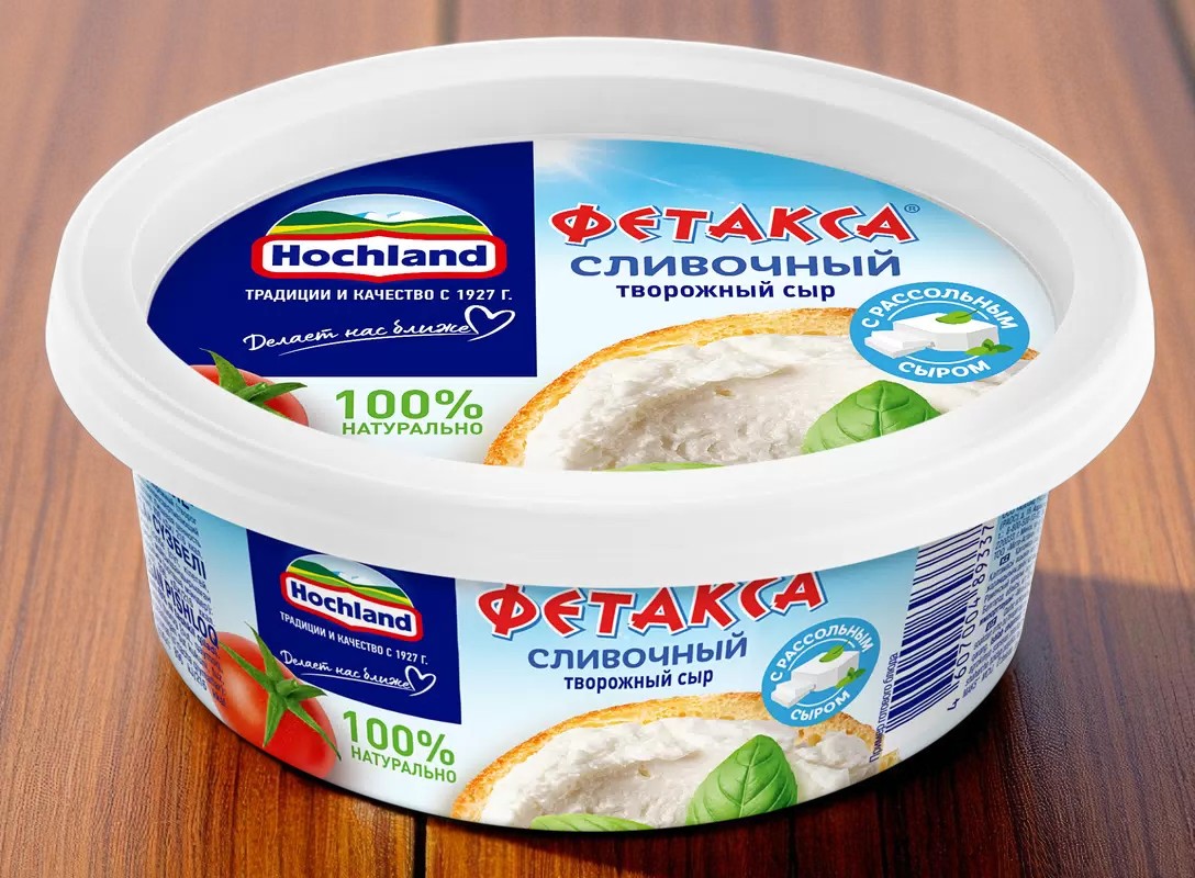 Творожный сыр Фетакса Сливочный 48% 6шт*140гр (Россия)