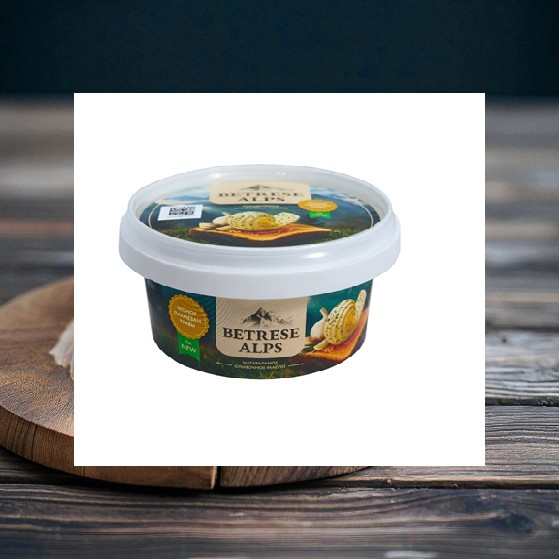 Масло сливочное “Ароматное” с томатом и травами м.д.ж. 62% 12шт*110гр BETRESE ALPS (Россия)
