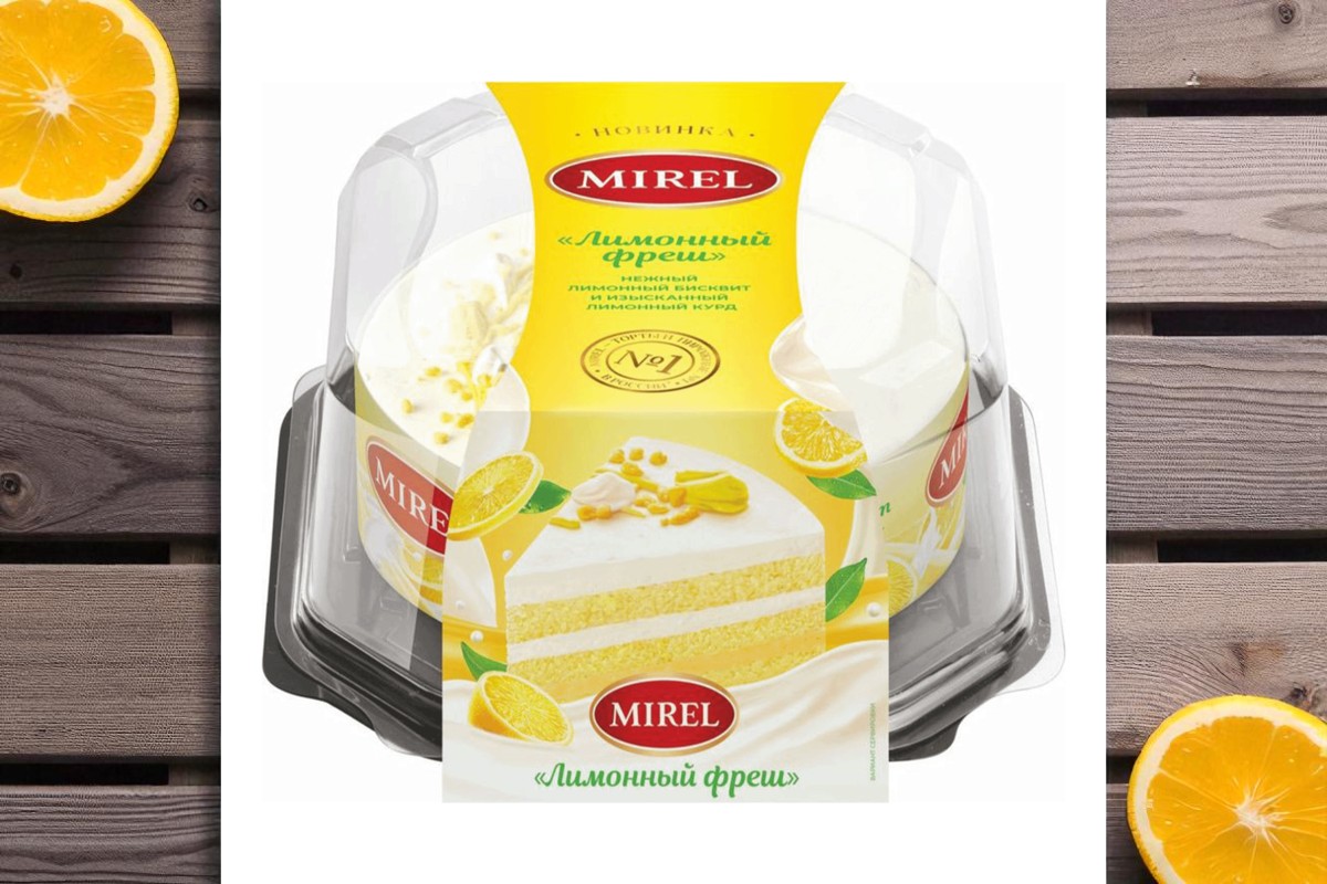 Торт Mirel Лимонный фреш 6шт * 600г дефрост (Россия)