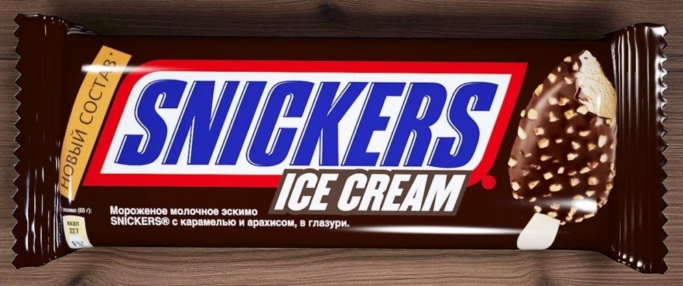 Мороженое молочное SNICKERS® 4% 24шт*45,6гр БЗМЖ (Франция)
