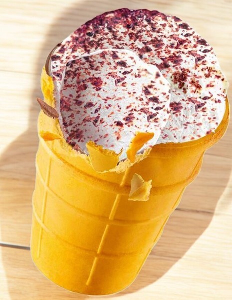 Морож Ваф ст. Пломбир фруктовый Клубника 13,5 % 80 гр*