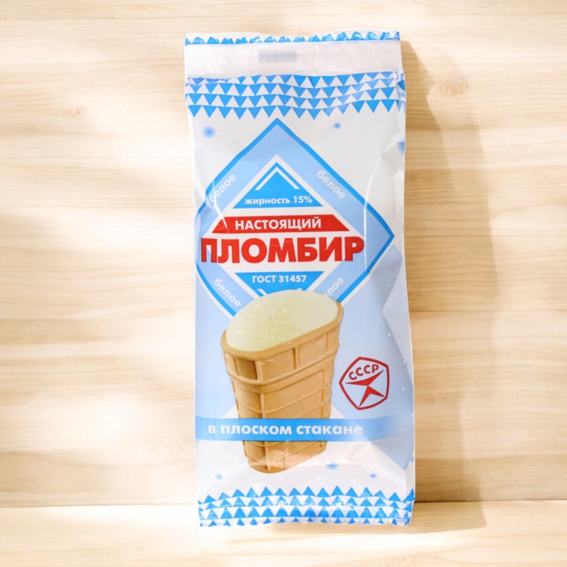 Морож ПЛОСКИЙ  (15%) ваф. стакан плом. 90 г