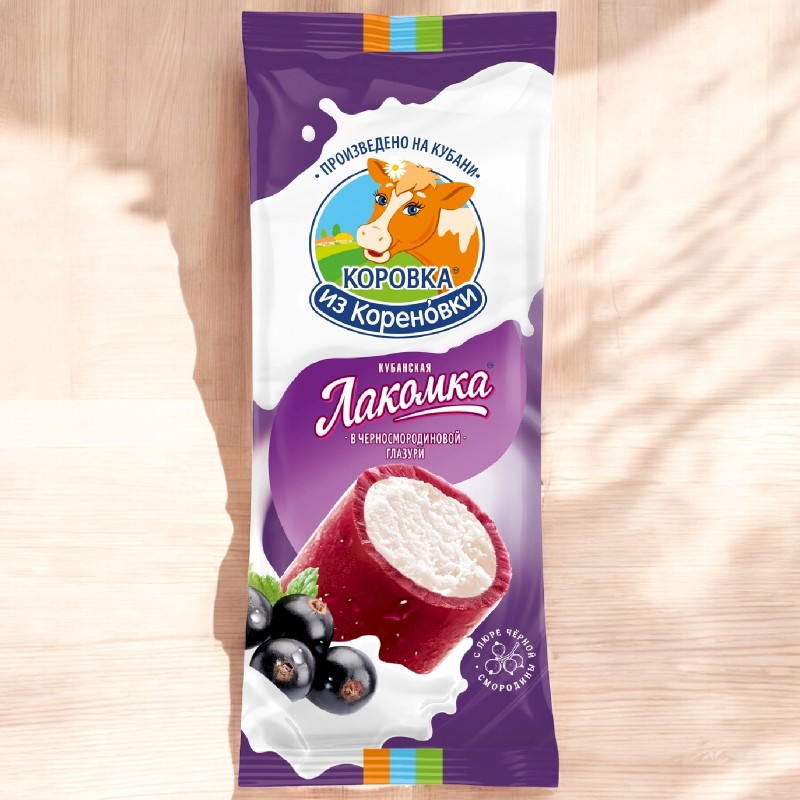 Морож Лакомка Кубанск в Черн смородиновой. глазури 15% 90гр.