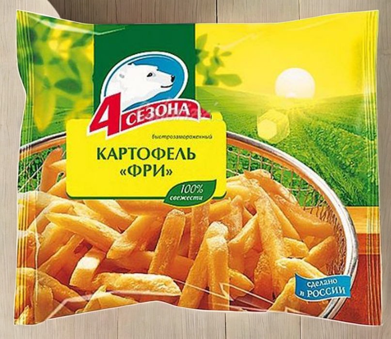 Овощи/Картофель фри 10х10, 900г*