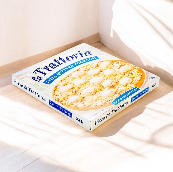 Пицца La Trattoria 4 сыра 335г *