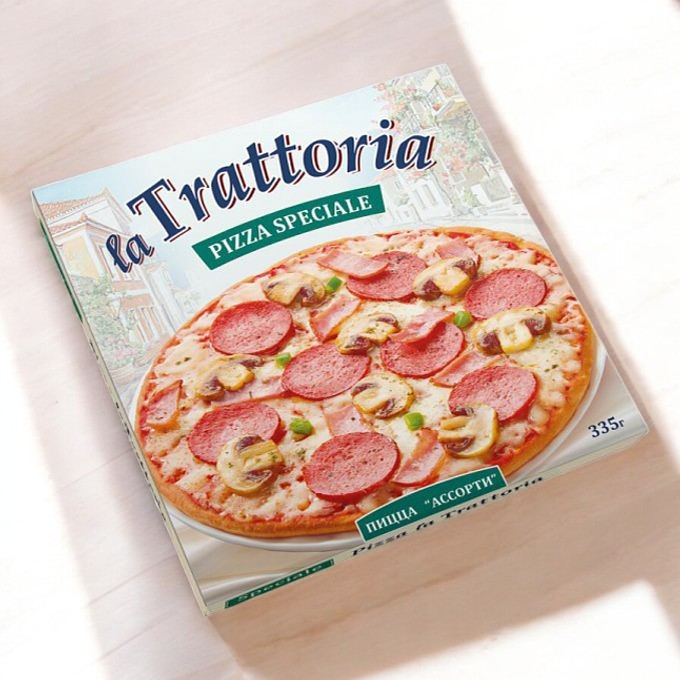 Пицца La Trattoria ассорти 335г *