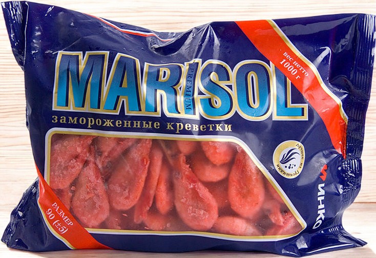 Креветки  “МАРИСОЛЬ” 75+  1 кг