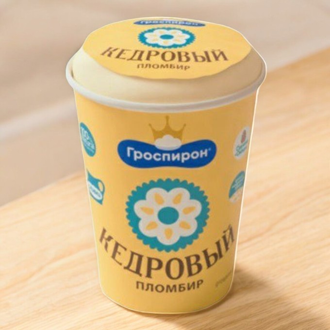 Бум/ст Пломбир с кедровым орехом, 70г/