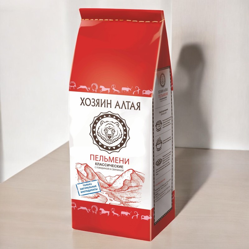 Пельмени Классич. гов/свин 0,8 кг*12 ТМ ХОЗЯИН АЛТАЯ