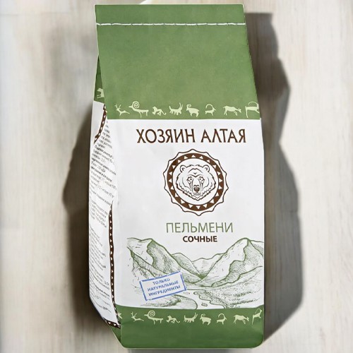 Пельмени Сочные 0,8 кг*12 ТМ ХОЗЯИН АЛТАЯ