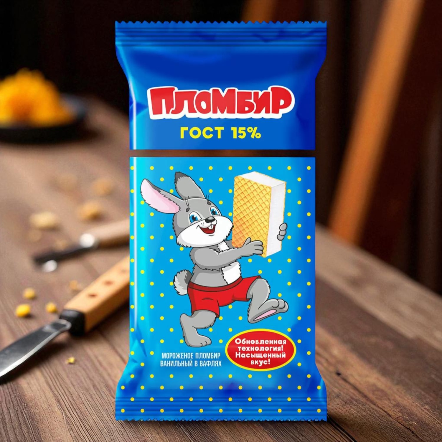 Мороженое пломбир “Ванильный” ,75 гр.