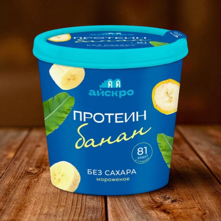 Сливочное с протеином “Банан” без сахара, 75 гр.