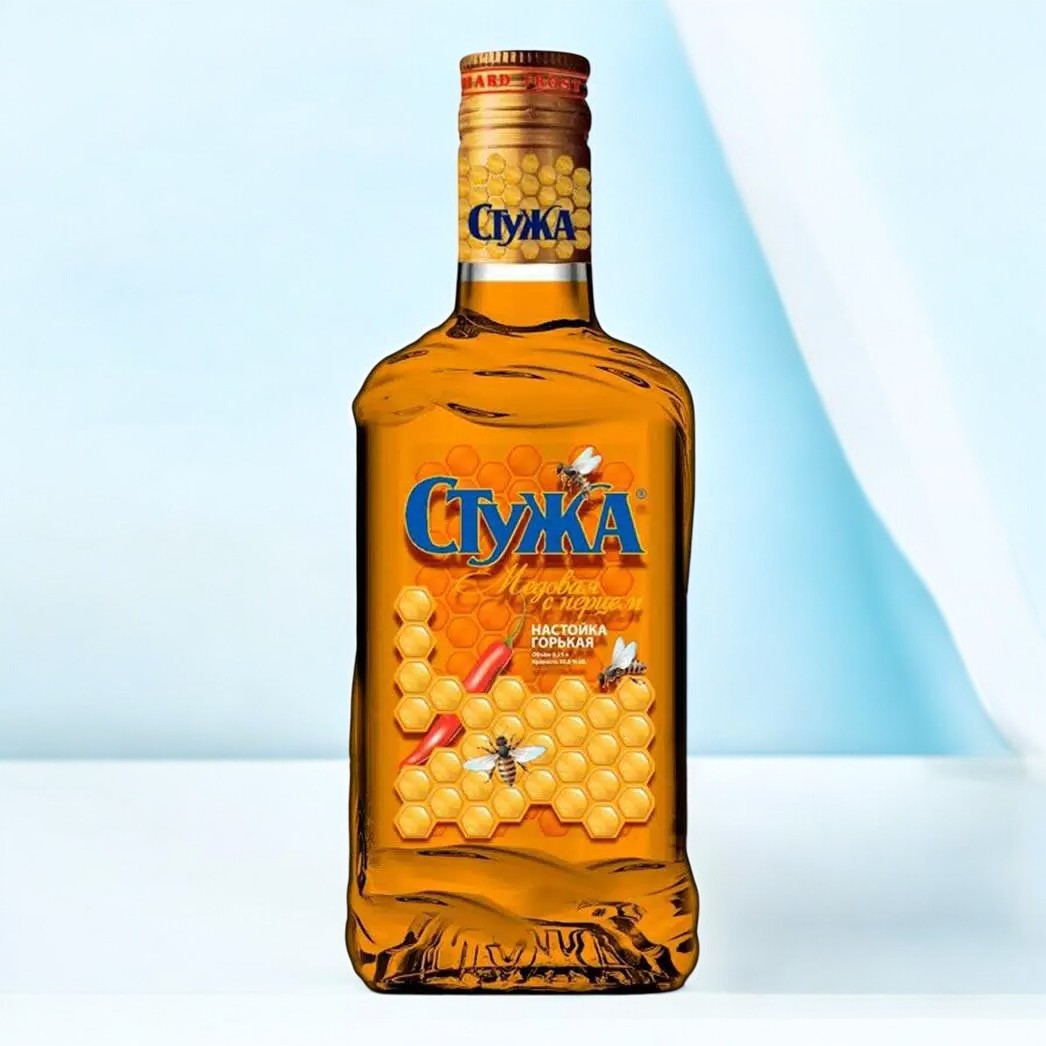 Настойка горькая “Стужа медовая с перцем”, 35% 0.5 ( фас.16)