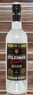 Водка “СТОЛИЧНАЯ КРИСТАЛЛ” 40% 0.5 (черная эт.)