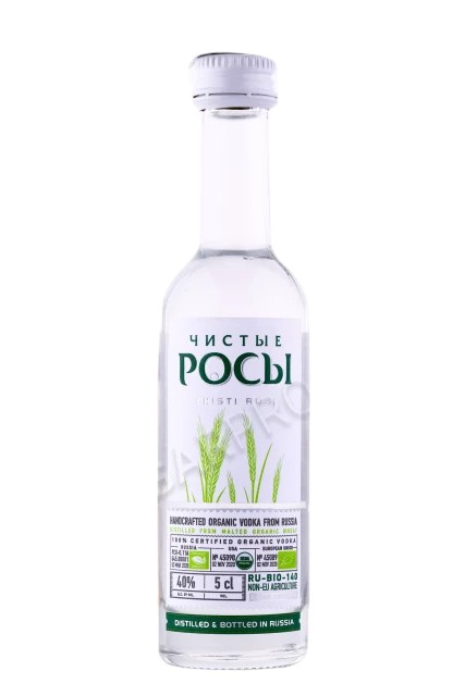 Водка “Чистые Росы”, 40% 0.05 ф-12