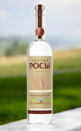 Водка”ЧИСТЫЕ РОСЫ ИЗ ЯЧМЕННОГО ЗЕРНА”, 40% 0.7