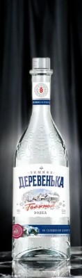 Водка “Зимняя деревенька таежная”, 40% 0.5 ф-12