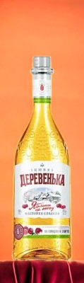 Настойка сладкая “Зимняя Деревенька Яблоки на снегу” 19% 0,25