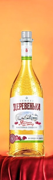 Настойка сладкая Зимняя Деревенька “Яблоки на снегу”19% 0.5 ф-6