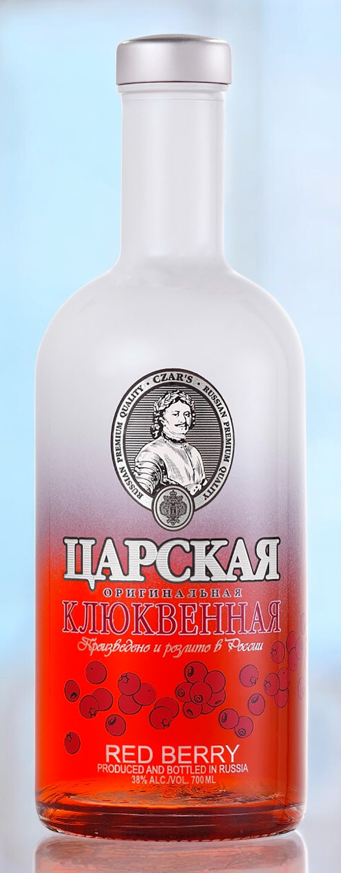 Настойка горькая “Царская Оригинальная Клюквенная (CZAR’S ORIGINAL RED BERRY)” , 38% 0.7