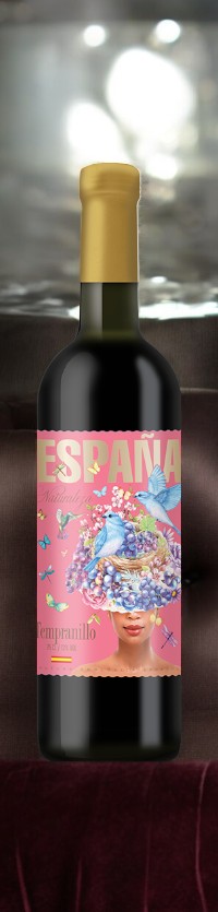 Вино сортовое ординарное сухое красное «ЭСПАНА НАТУРАЛЕСА»Темпранильо («ESPANA NATURALEZA» Tempranillo) 10-13% 0.75
