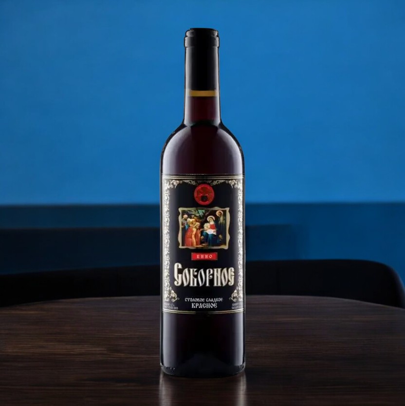 Вино Лоза Ставрополья сладкое красное “Соборное” Штоф, 11% 0,75