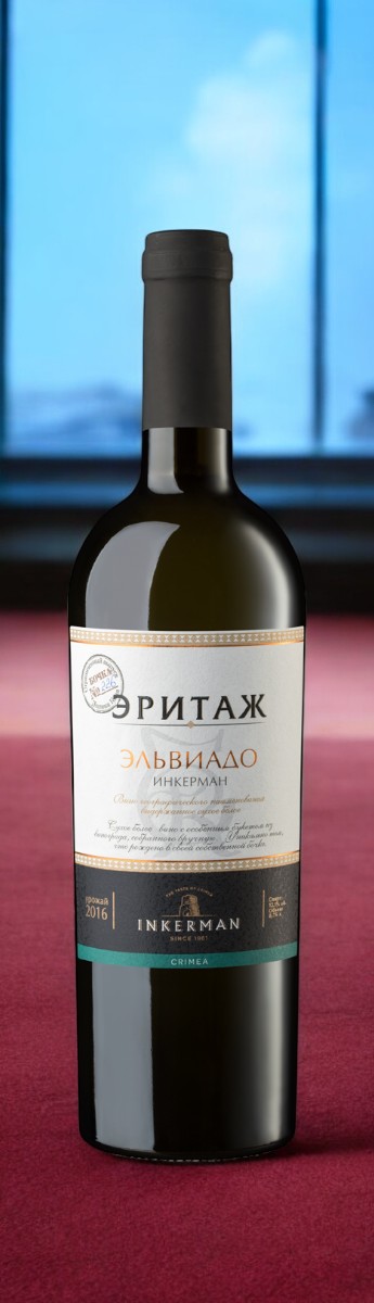 Вино выдержанное сухое белое “Эльвиадо”, 13%, 0.75