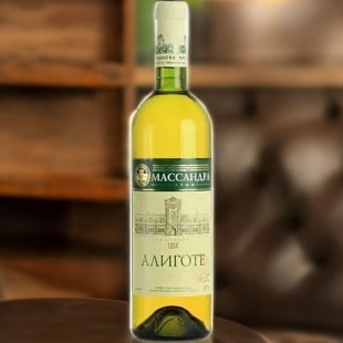 Российское вино с ЗГУ”Крым” ординарное сухое белое “Алиготе” 12% 0,75