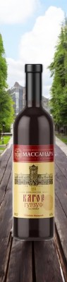 Российское крепленое (ликерное) вино с ЗГУ «Крым» ординарное десертное красное «Кагор Гурзуф», 16% 0,75