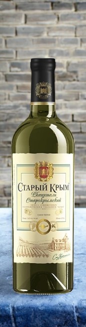 Российское ординарное вино с защищенным географическим указанием “Крым” сухое белое “Ркацители Старокрымский” ТМ Старый Крым 11,5% 0,75