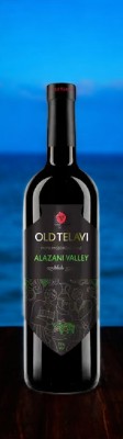 Вино ординарное полусладкое белое “Алазанская долина” 10-15% 0,75 ТМ OLD TELAVI
