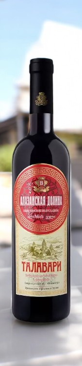 Вино сортовое ординарное красное полусладкое “АЛАЗАНСКАЯ ДОЛИНА” ТМ ТАЛАВАРИ, 11.5%, 0.75л