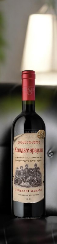 Вино ординарное сортовое красное полусладкое “КИНДЗМАРАУЛИ” ТМ GURJAANI MARANI, 11.0-12.0%, 0.75л