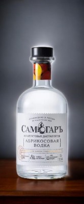 Водка фруктовая (плодовая) абрикосовая “САМОГАРЪ” 38,5% 0,5 (ЖС)
