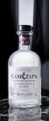 Водка фруктовая (плодовая) сливовая “САМОГАРЪ” 0,5л, 38.5%