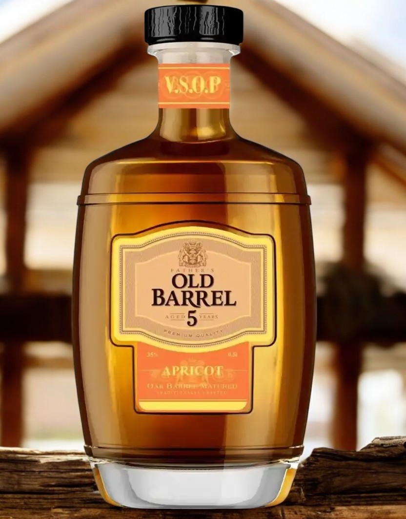 Аперитив “Fathers Old Barrel Apricot” (Фазерс Олд Баррель Априкот), 35% 0.5