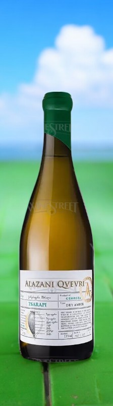 Вино сортовое выдержанное белое сухое “ЦАРАПИ” ТМ ALAZANI QVEVRI, г/у 2020, 12.5%, 0.75л