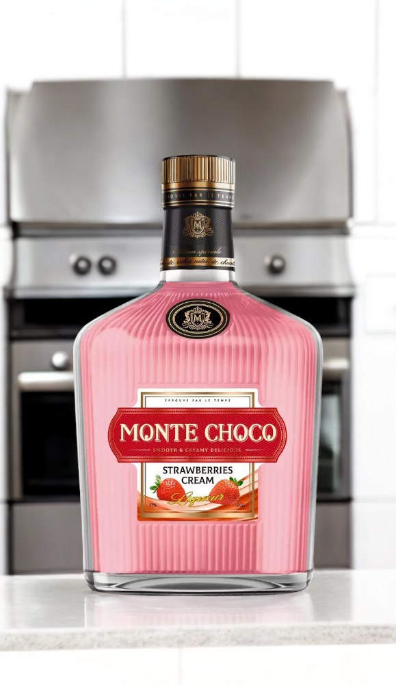 Ликер эмульсионный “Monte Choco Irish Cream Strawberry (Монте Шоко Айриш Крим Клубника)”, 17% 0.5