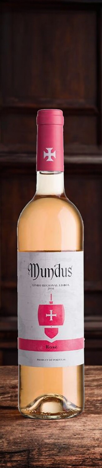 Вино сортовое ординарное “МУНДУС” розовое полусухое, г/у 2020, 12.5%, 0.75л (регион ЛИССАБОН)