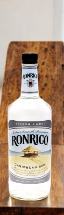 Ром карибский “RONRICO SILVER LABEL” (“РОНРИКО СИЛЬВЕР ЛЕЙБЛ”), 40% 1.0