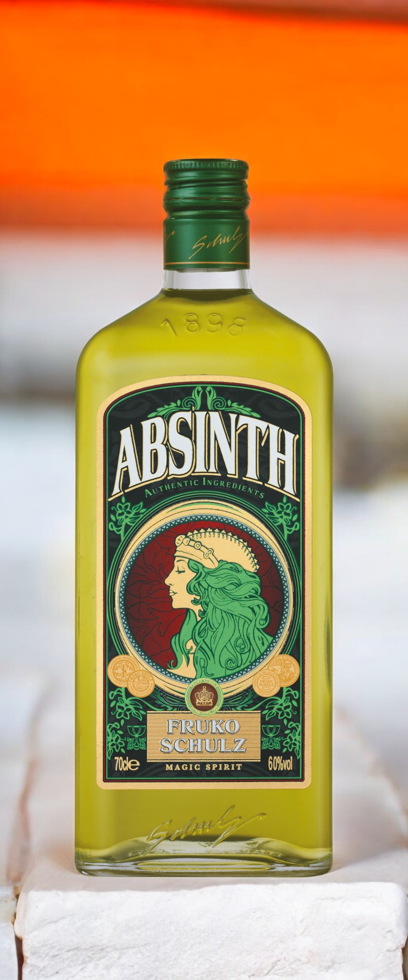 Настойка горькая “АБСЕНТ ФРУКО ШУЛЬЦ”, креп. 60%, 0,7л