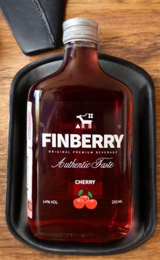 Напиток особый плодовый алкогольный сладкий FINBERRY CHERRY. (ФИНБЕРРИ ВИШНЕВЫЙ) 14% 0,25
