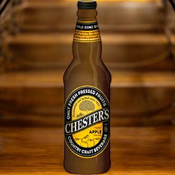 НАПИТОК ПИВНОЙ ОСОБЫЙ ФИЛЬТРОВАННЫЙ ПАСТЕРИЗОВАННЫЙ САЙДЕР ЧЕСТЕР’С (CHESTER’S) ЯБЛОКО ,5% 0.45