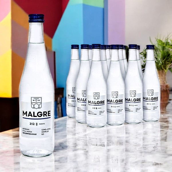Вода питьевая “MALGRE” (МАЛГРЕ) негазированная Артезианская первой категории 0.5