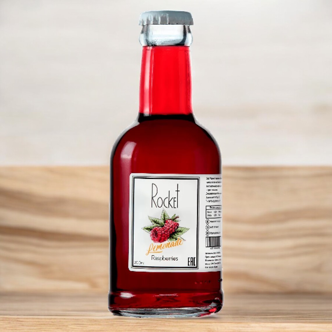 Напиток безалкогольный Rocket Lemonade Raspberries со вкусом малины, 0.2л