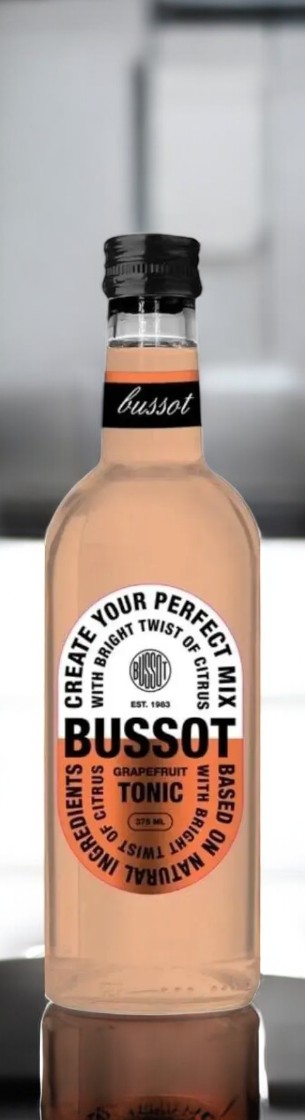 Напиток безалкогольный сильногазированный «BUSSOT GRAPEFRUIT TONIC» («БУССОТ ГРЕЙПФРУТ-ТОНИК») 0,375