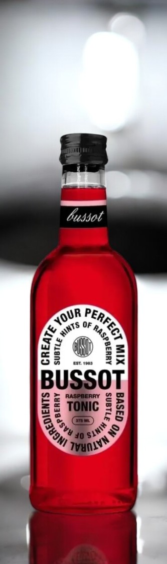 Напиток безалкогольный сильногазированный «BUSSOT RASPBERRY TONIC» («БУССОТ МАЛИНА-ТОНИК») 0,375
