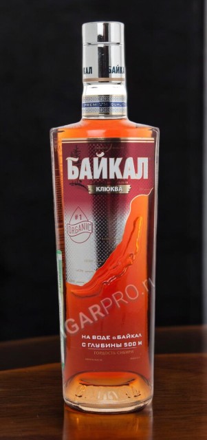 Настойка полусладкая “Байкал Клюква”, 38% 0.5