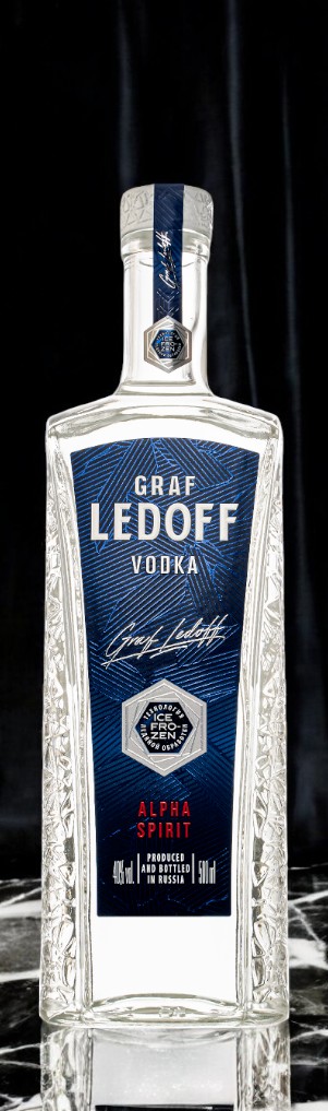 Водка “ГРАФ ЛЕДОФФ (GRAF LEDOFF)”, 40% 0.5 (ф.12) НОВАЯ МАРКА