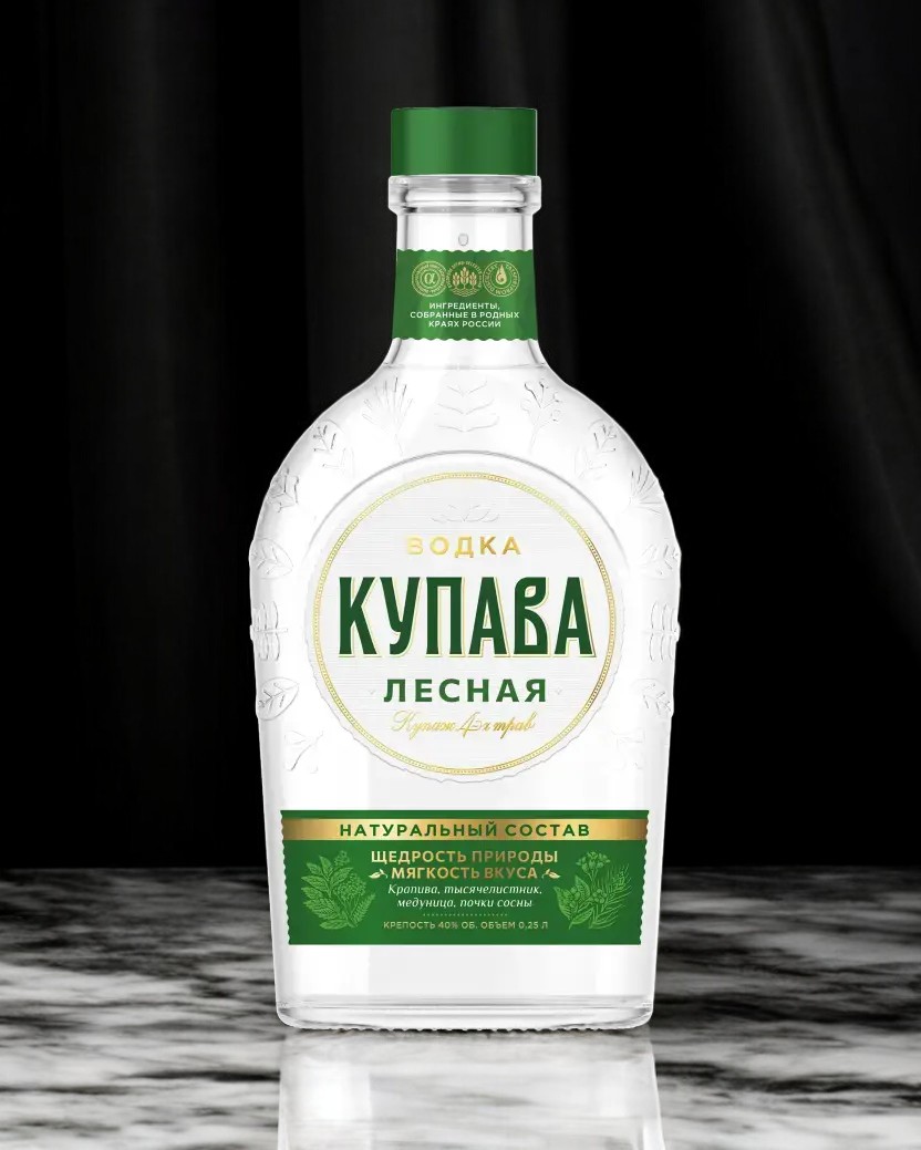 Водка “КУПАВА ЛЕСНАЯ” 40% 0,25